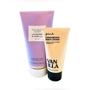 Victoria’s Secret Lavender Vanilla Body Wash & Vanilla Lotion Set